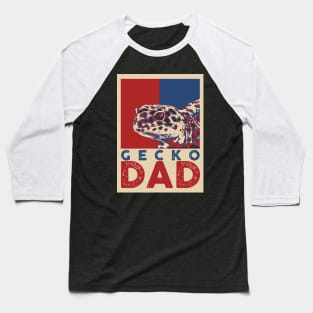 Gecko Dad Pop Art Style Baseball T-Shirt